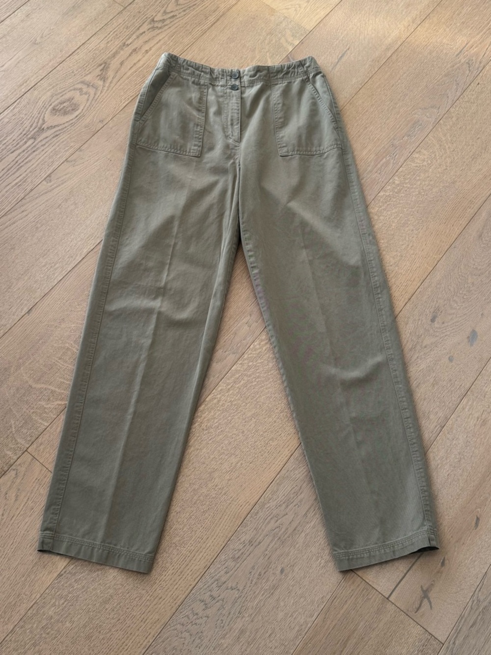 Talbots Straight Leg Chino Pants in Olive Green Size 6